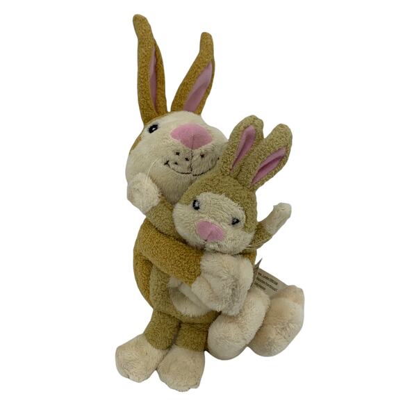 Little Rabbit “Ready For Bed” Bunnies Soft Plush Beanie Toy Little Tiger Press - Picture 12 of 12